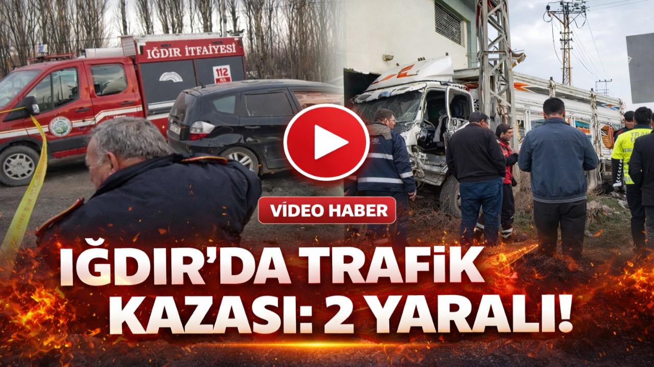 Iğdır Melekli Yolunda Şiddetli Kaza: Kamyon Elektrik Trafosuna Daldı