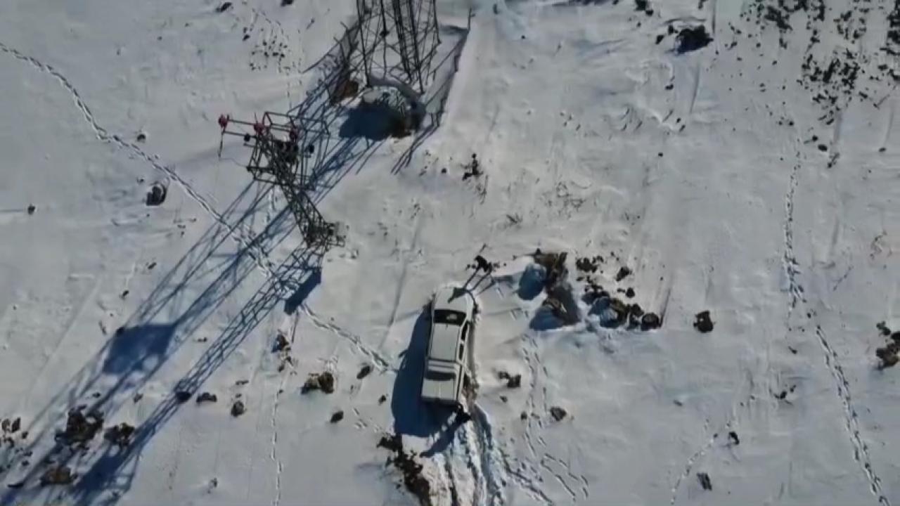 Iğdır’da Baz İstasyonları İçin Zorlu Kar Mesaisi