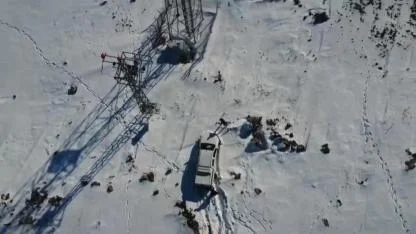 Iğdır’da Baz İstasyonları İçin Zorlu Kar Mesaisi