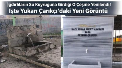 Iğdır'da Doğal Kaynak Suyu Çeşmesi Modern Hale Getirildi: Hayırseverden Alkışlanacak Hareket!