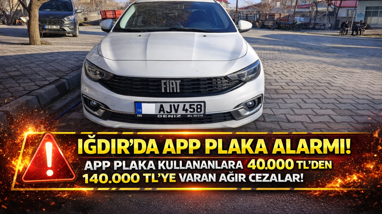Iğdır’da Sürücülere APP Plaka Uyarısı: Aracınızı Trafikten Men Ettirmeyin!