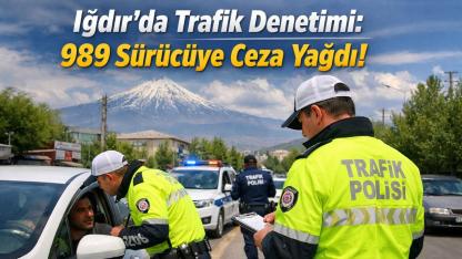 Iğdır’da Trafik Denetimi: 989 Sürücüye Ceza Yağdı!