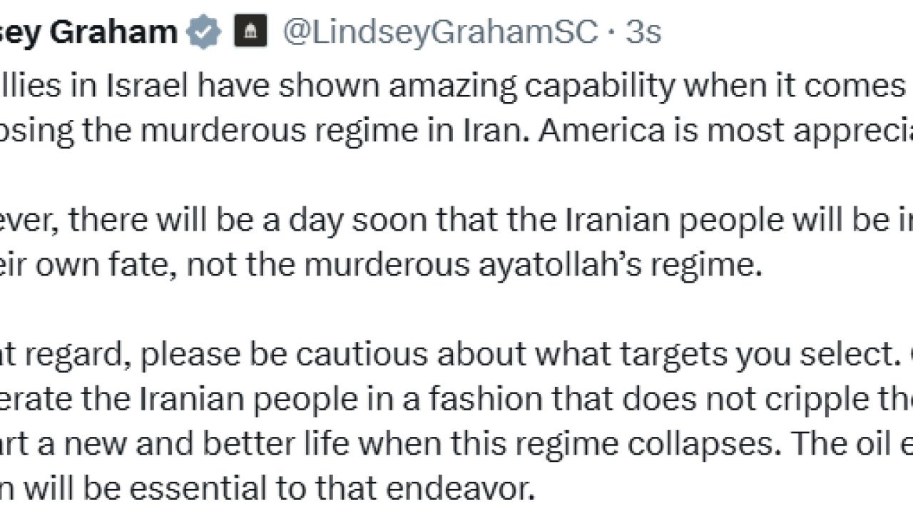 Lindsey Graham İsrail’i İran’ın Petrol Tesislerine Saldırı Konusunda Uyardı