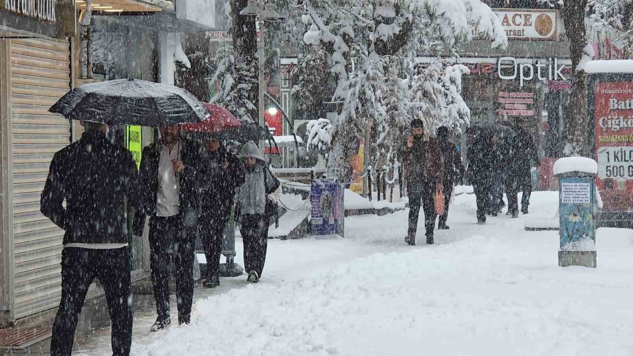 Mart kapıdan baktırdı: van beyaz örtüyle uyandı ulaşıma kar engeli