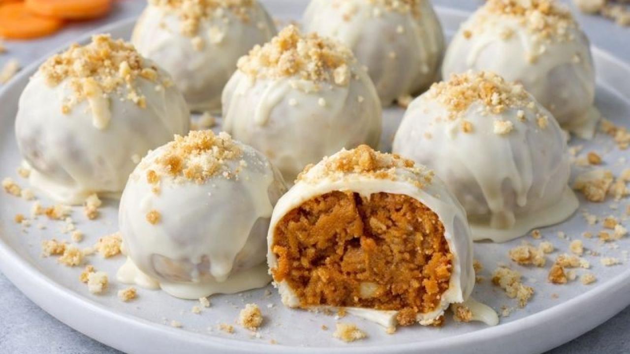 Pişmeyen Havuçlu Kek Topları Tarifi