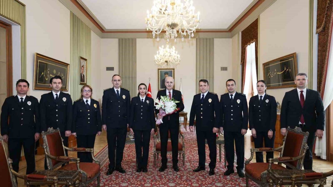 181. Yıl Coşkusu Gazi Meclis’te: Numan Kurtulmuş Emniyet Mensuplarını Ağırladı