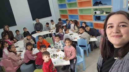 Muradiye’de Kütüphane Haftası Coşkusu: Minik Öğrenciler Kitaplarla Buluştu