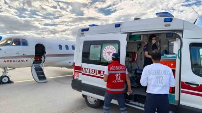 Van'da Tedavi Gören Kalp Hastası Bebek Ambulans Uçakla İstanbul'a Sevk Edildi
