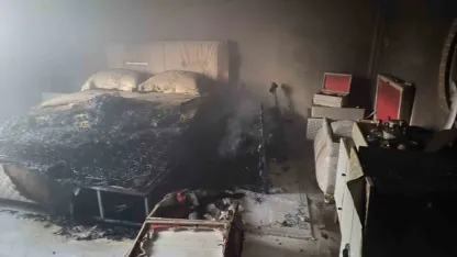 Van’ın Edremit İlçesinde Ev Yangını Korkuttu