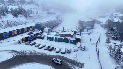 Nisanda Kış Güzelliği: Palandöken’de Taze Kar Yağışıyla Birlikte Kayak Sezonu Uzadı