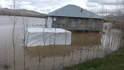Patnos'ta Dere Taştı Mahalleler Sular Altında