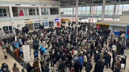 Erzurum’da Son Hacı Kafilesi Gözyaşları İçinde Yolcu Edildi