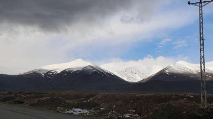 Iğdır’ın Yüksek Kesimleri Nisan Ayında Yeniden Beyaza Büründü