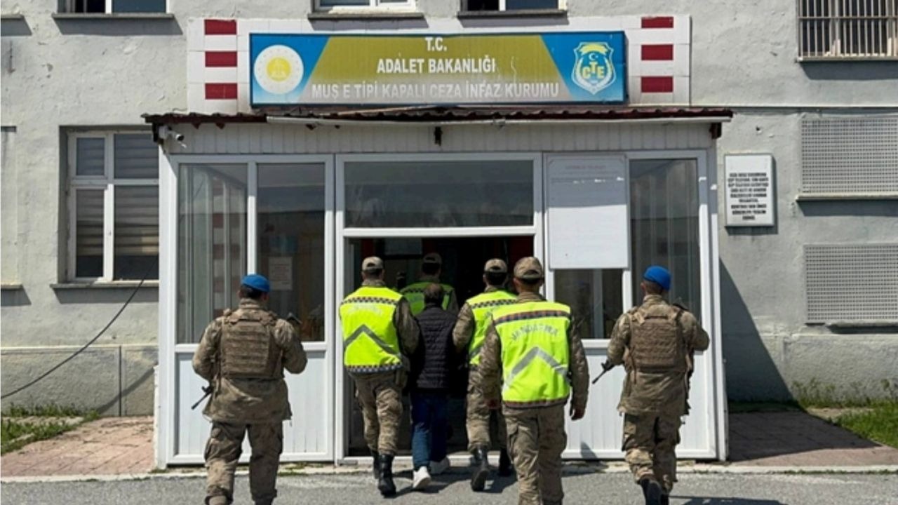 Muş’ta Rekor Hapis Cezası Olan Şahıs Cezaevine Gönderildi