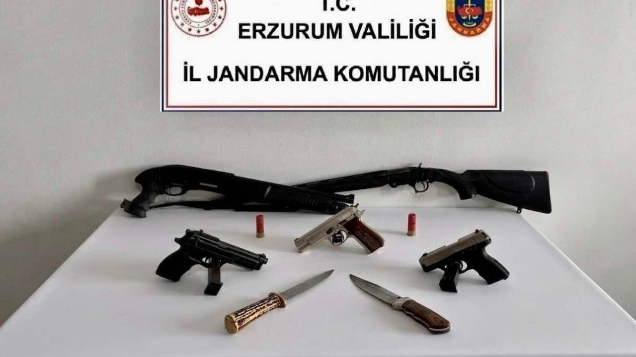 Tekman'da Şafak Operasyonu: Jandarma Ekipleri Ruhsatsız Silah ve Mühimmat Ele Geçirdi