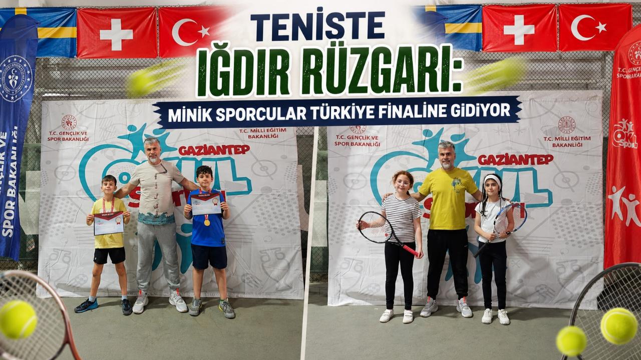 Teniste Iğdır Rüzgarı: Minik Sporcular Türkiye Finaline Gidiyor