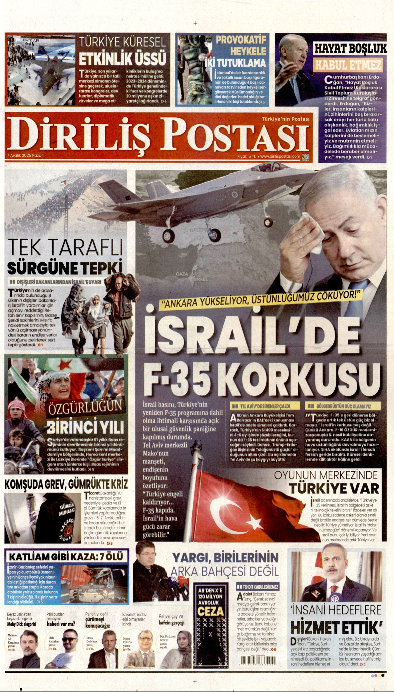 DİRİLİŞ POSTASI Gazete Manşeti