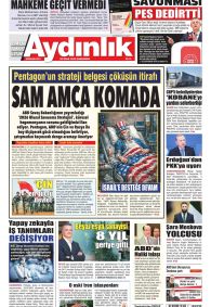 Aydınlık Gazete Manşeti