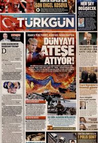 Türkgün Gazetesi Gazete Manşeti
