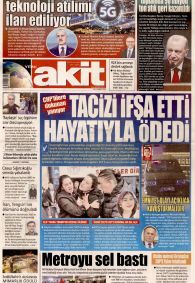 Yeni Akit Gazetesi Gazete Manşeti