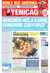 Yeniçağ Gazetesi Gazete Manşeti