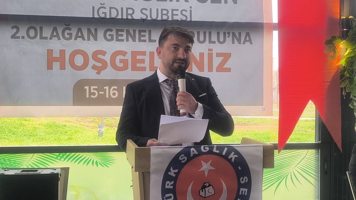 Türk Sağlık-Sen Iğdır Şubesi’nde Çetin Tanık Yeniden Başkan Seçildi