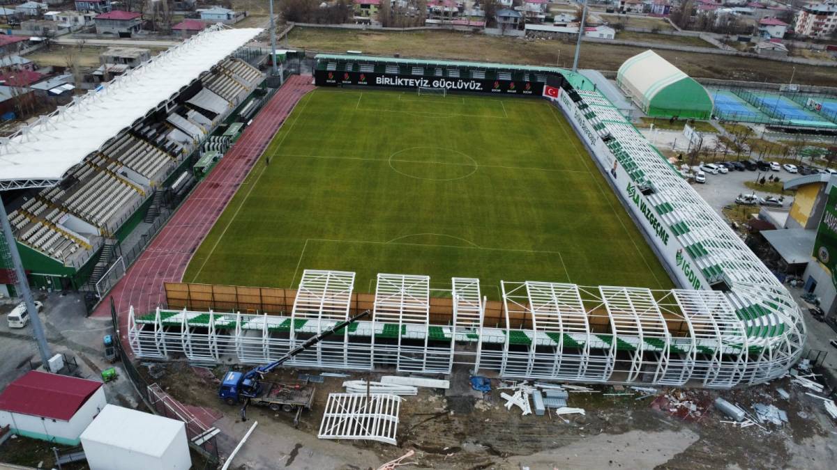 Iğdır Şehir Stadyumu Tamamlanma Aşamasına Geldi
