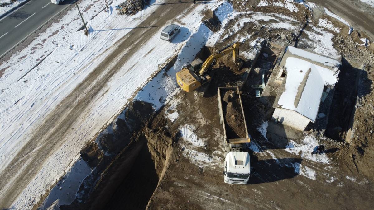 Temeli Atılan Iğdır Adalet Binası Havadan Görüntülendi