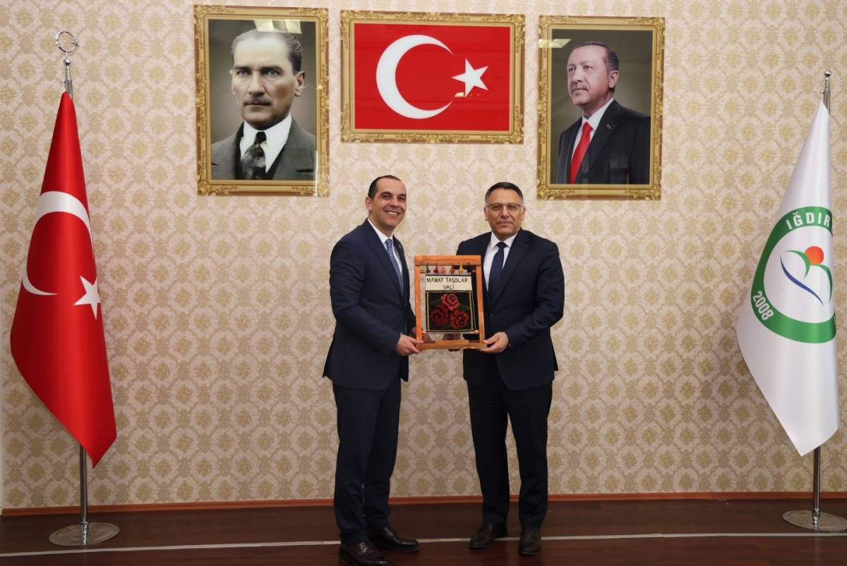Iğdır Valisi Mustafa Fırat Taşolar'dan Rektör Ekrem Gürel'e Ziyaret