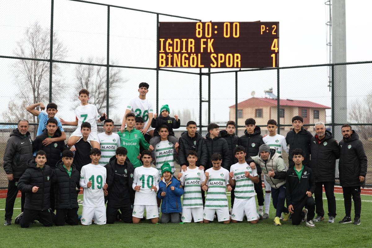 Alagöz Holding Iğdır FK U-15 Takımından Büyük Başarı