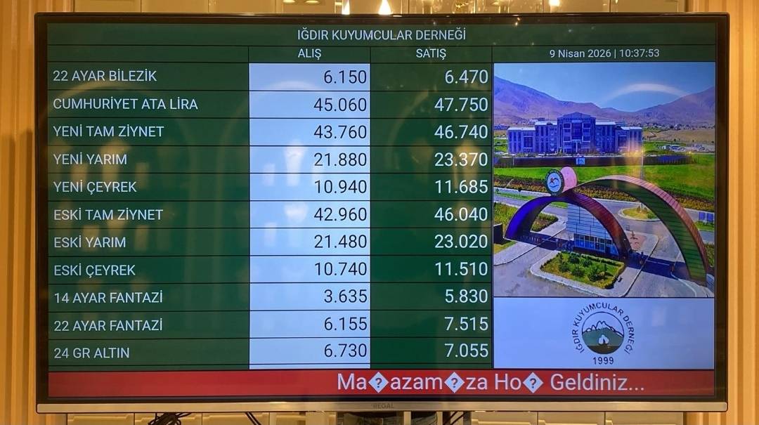 Iğdır'da Güncel Altın Fiyatları Belli Oldu